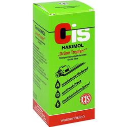 Grüne Verpackung von Ergänzungsfuttermittel für Tiere, mit Aufschrift "Cis HAKIMOL".